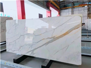 Italy Calacatta Gold Marble Polished Slabs & Tiles